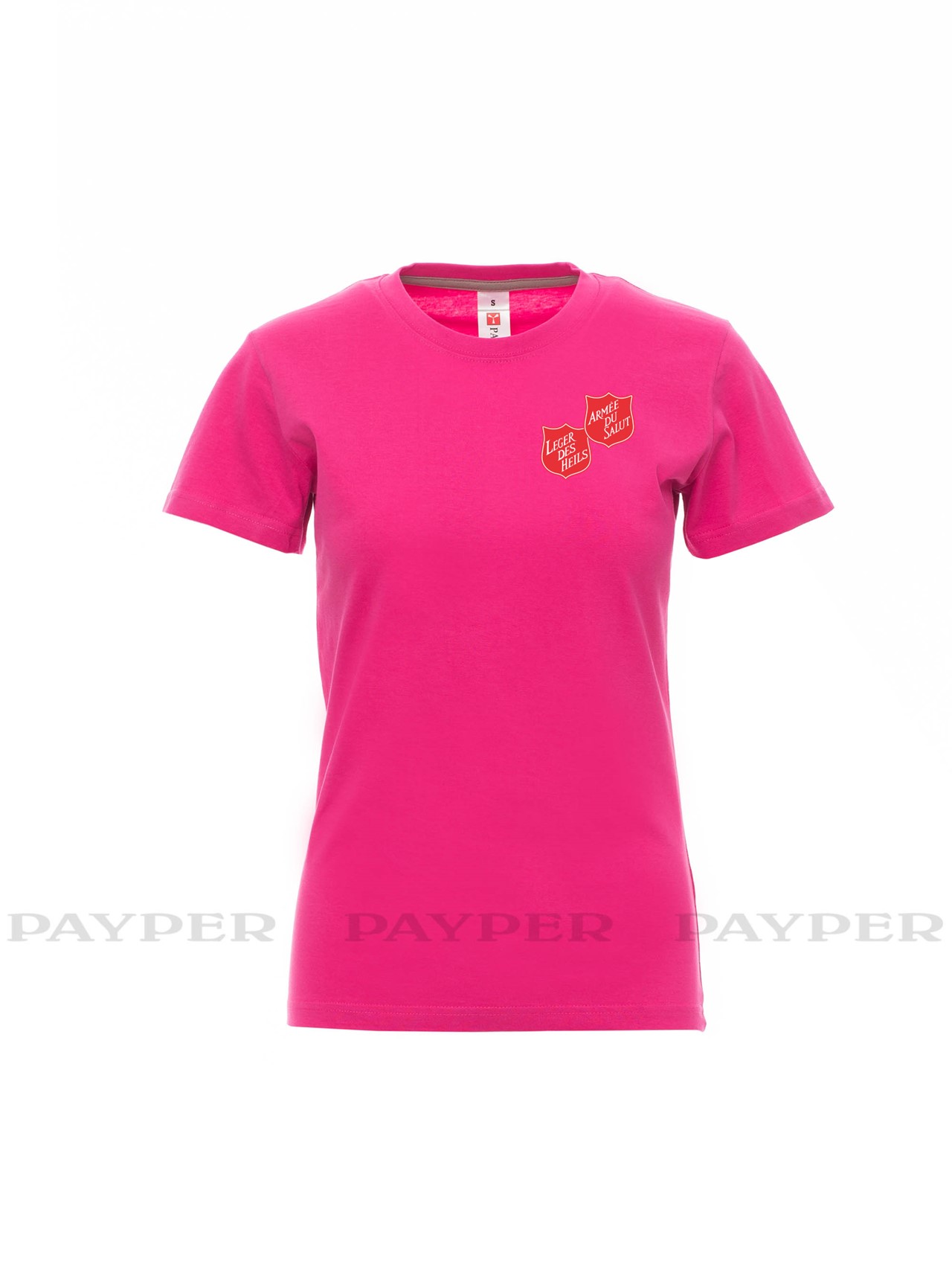 T-shirt femme fushia avec logo serigraphié